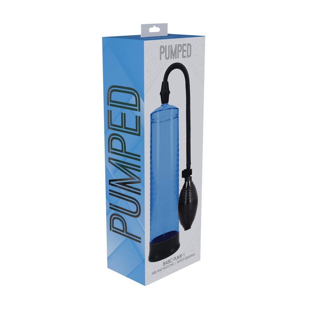 BOMBA PARA EL PENE BASIC PUMP 1 AZUL PUMPED