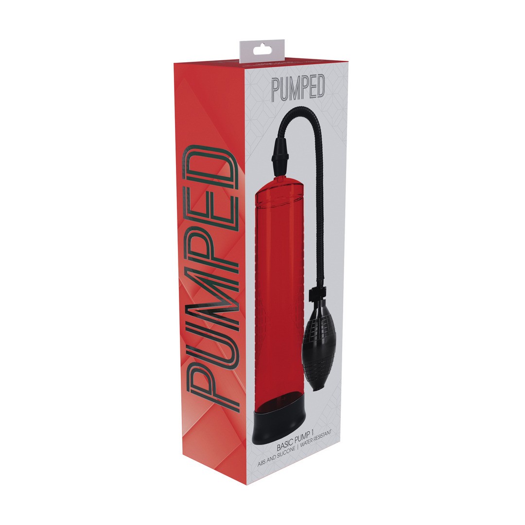 BOMBA PARA EL PENE BASIC PUMP 1 ROJO PUMPED