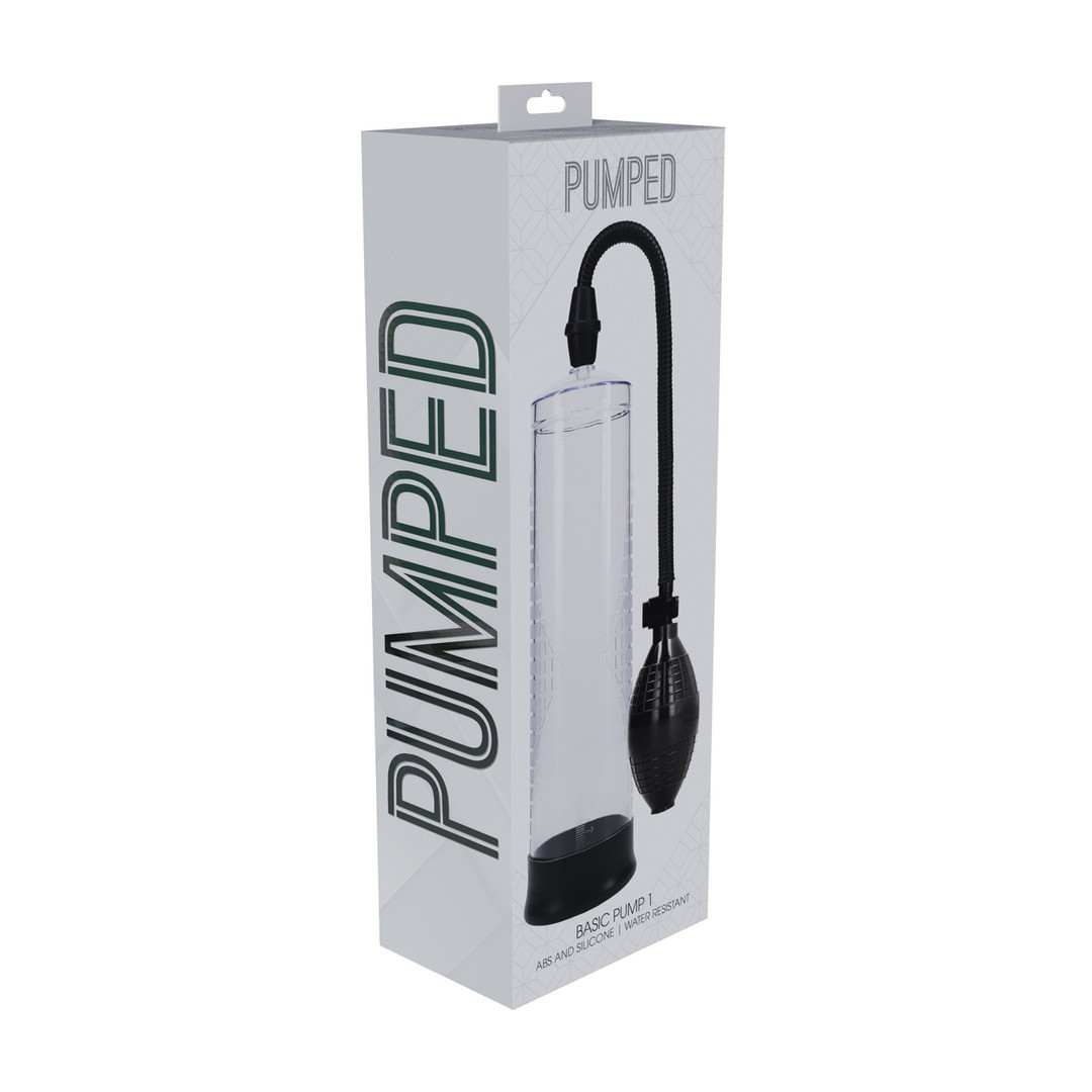 BOMBA PARA EL PENE BASIC PUMP TRANSPARENTE PUMPED