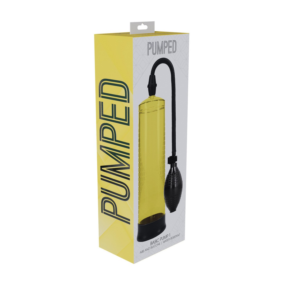 BOMBA PARA EL PENE BASIC PUMP 1 AMARILLO PUMPED