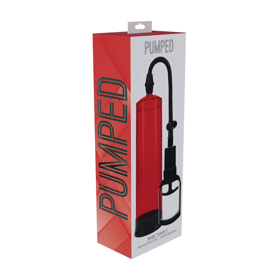BOMBA PARA EL PENE BASIC PUMP 2 ROJO PUMPED