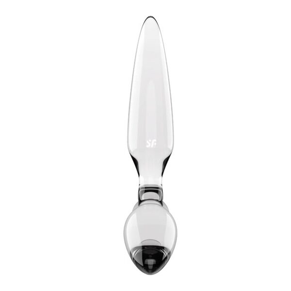 DILDO DE VIDRIO CON PLUG TRIPLE CRISTAL 2 TRANSPARENTE SATISFYER - Imagen 5