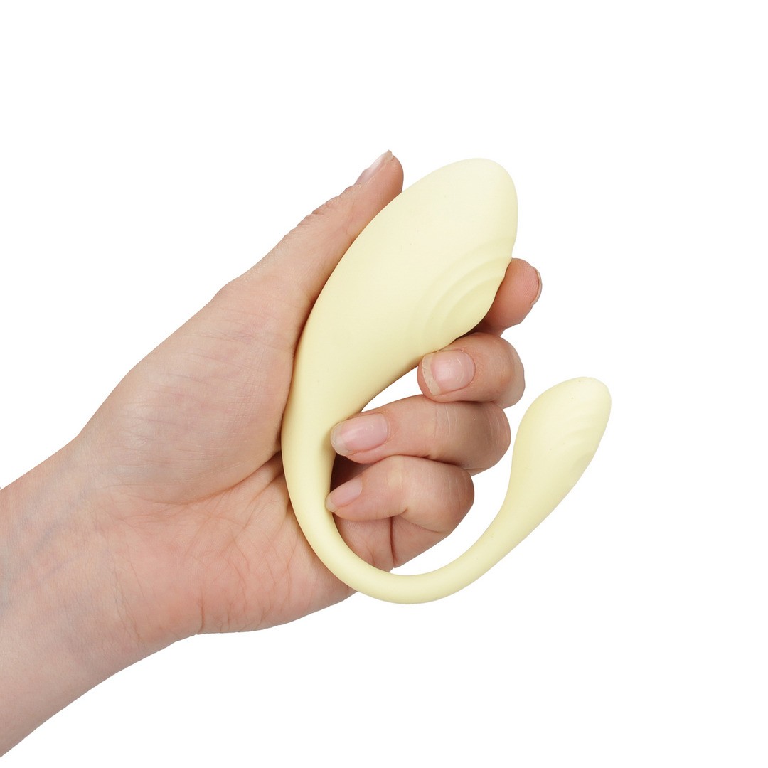 HUEVO VIBRADOR CON MANDO G-SPOT VIBE AMARILLO LOVELINE - Imagen 4