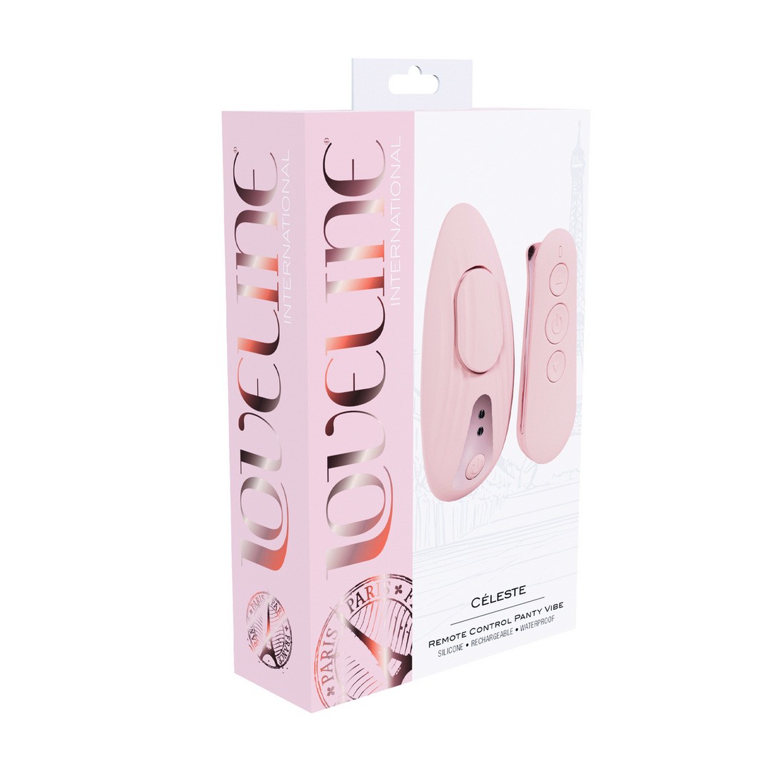 VIBRADOR DE BRAGUITAS CON MANDO CÉLESTE ROSA LOVELINE - Imagen 3