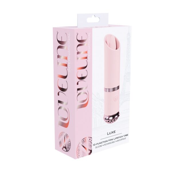 VIBRADOR LUXE MINI LIPSTICK VIBE ROSA LOVENILE - Imagen 3