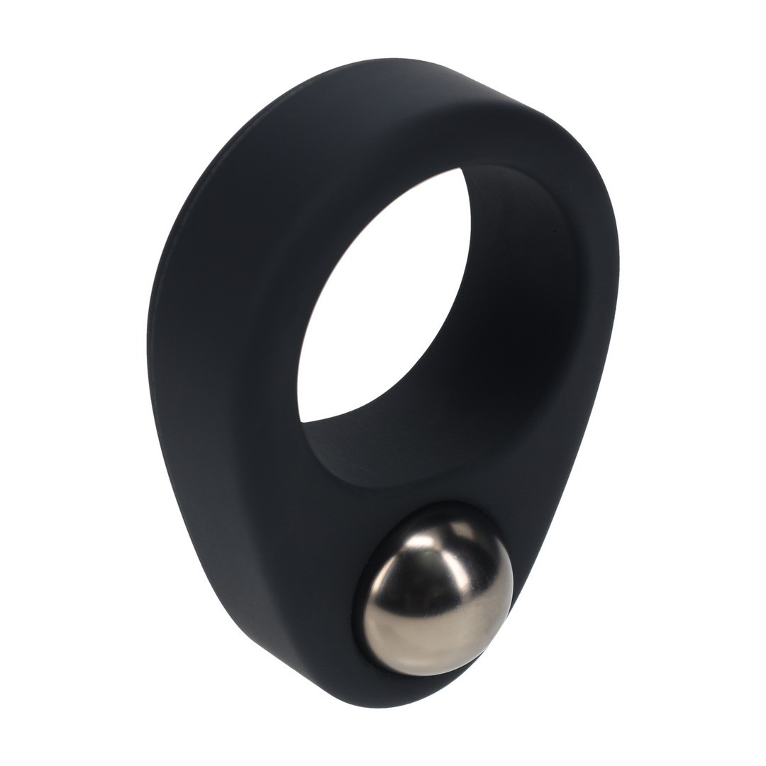 ANILLO PARA EL PENE DE SILICONA LÍQUIDA CON PESO NEGRO LEVELZ