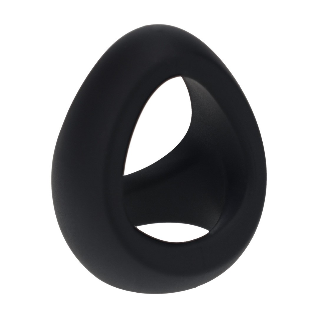 ANILLO PARA EL PENE DE SILICONA SOFT TRI O NEGRO LEVELZ