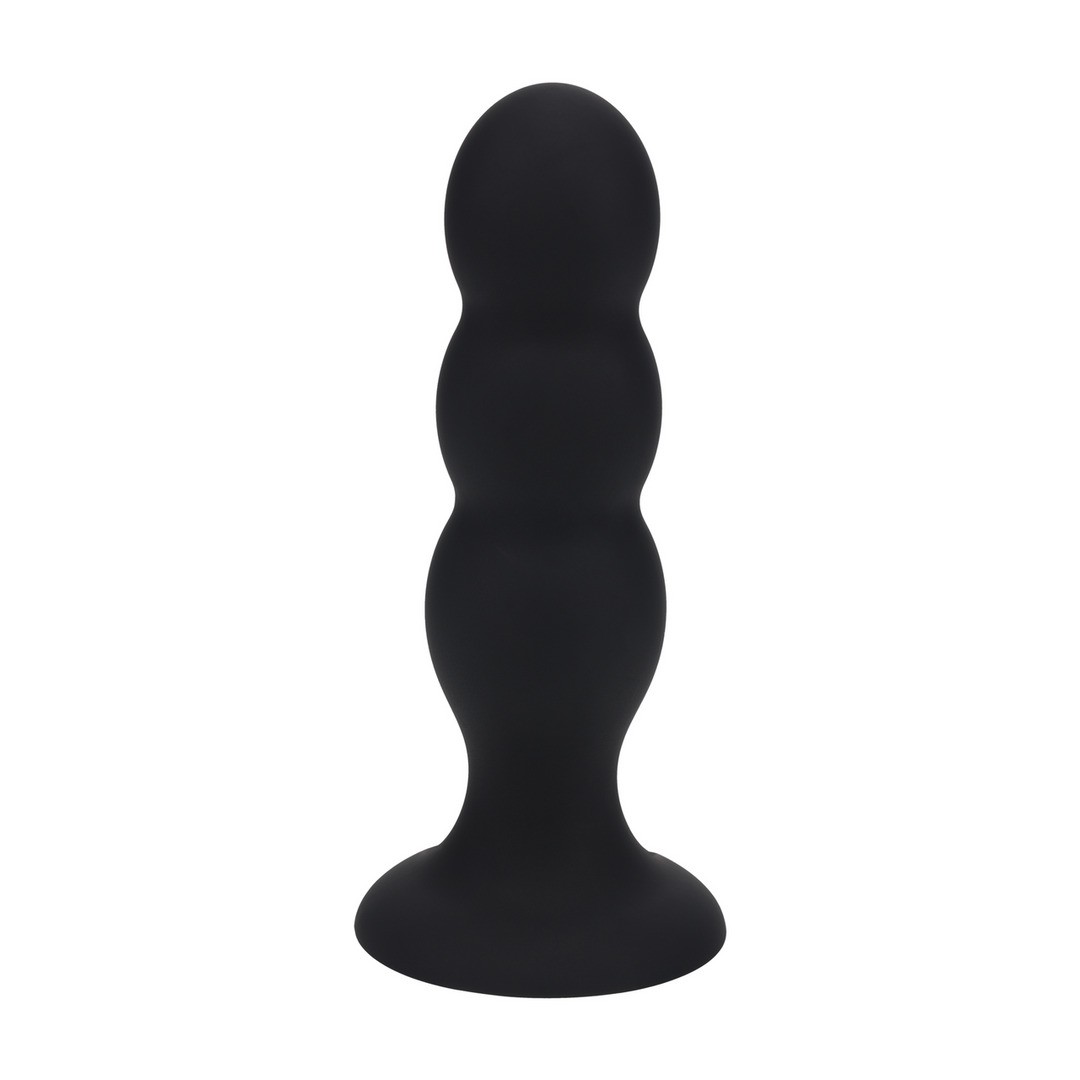 PLUG ANAL DE SILICONA LÍQUIDA TRI RATTLE L NEGRO LEVELZ