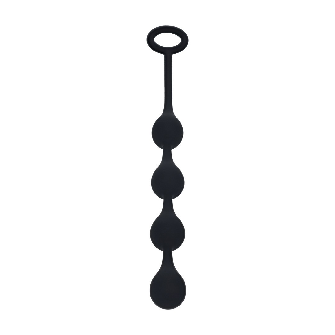 BOLAS ANALES DE SILICONA EN FORMA DE GOTA DE AGUA S 20MM NEGRAS LEVELZ