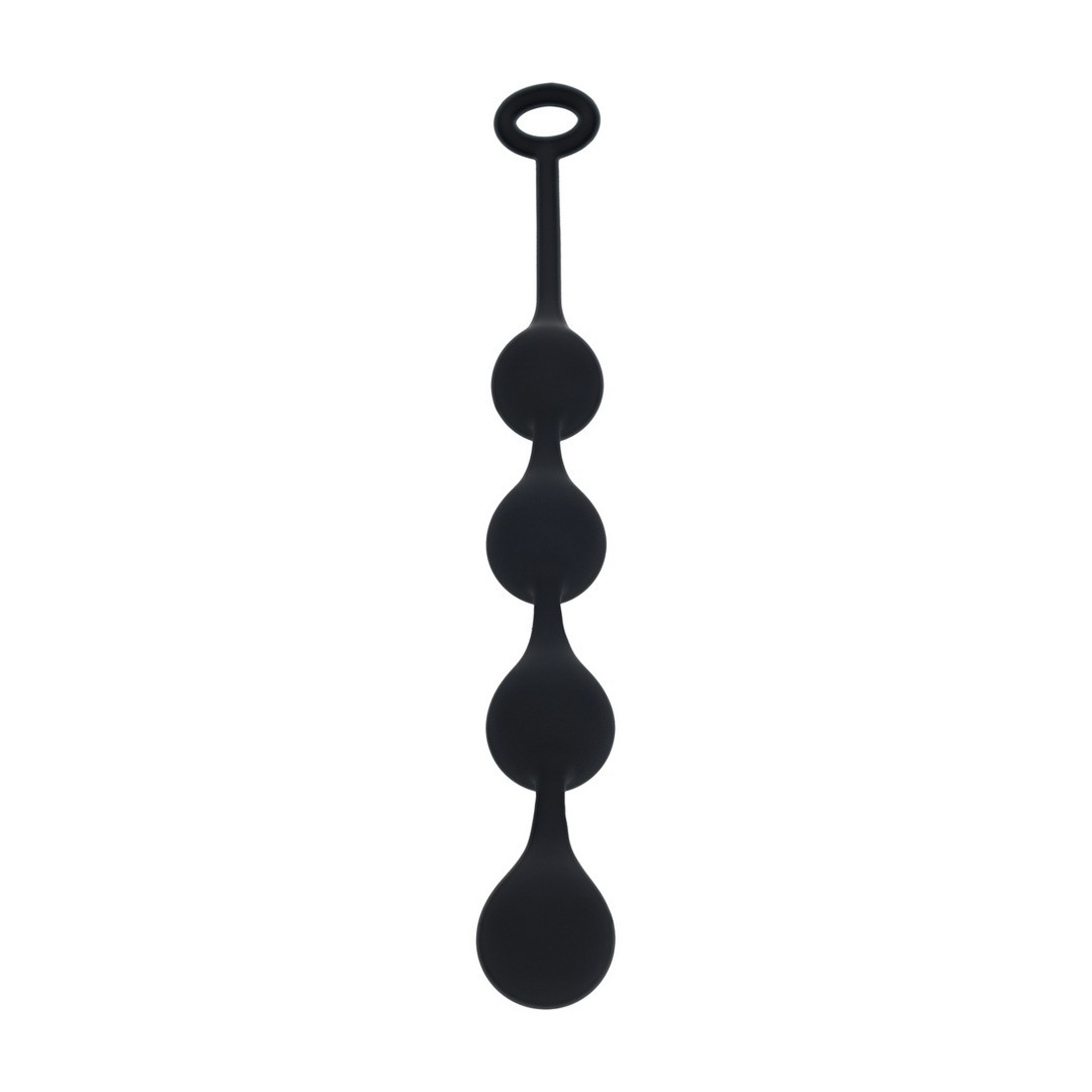 BOLAS ANALES DE SILICONA EN FORMA DE GOTA DE AGUA M 30MM NEGRAS LEVELZ
