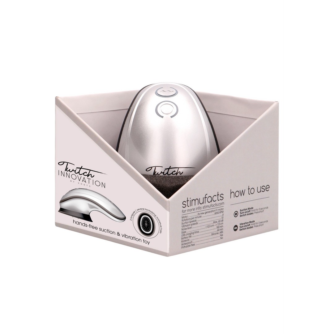 ESTIMULADORM TWITCH HANDSFREE NEGRO/GRIS INNOVATION - Imagen 4