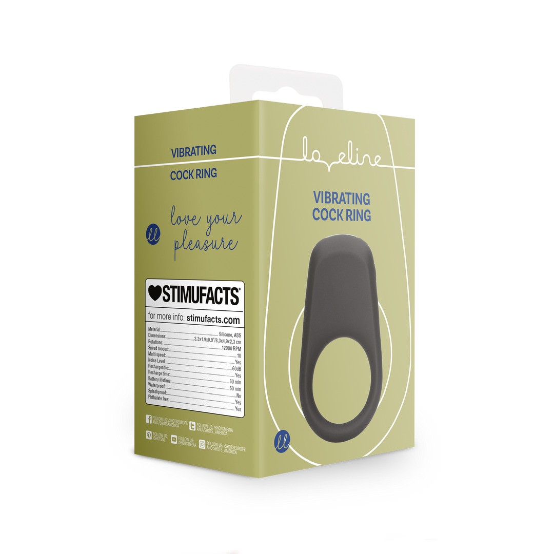 ANILLO PARA EL PENE CON VIBRACIÓN LICORICE BLACK LOVELINE