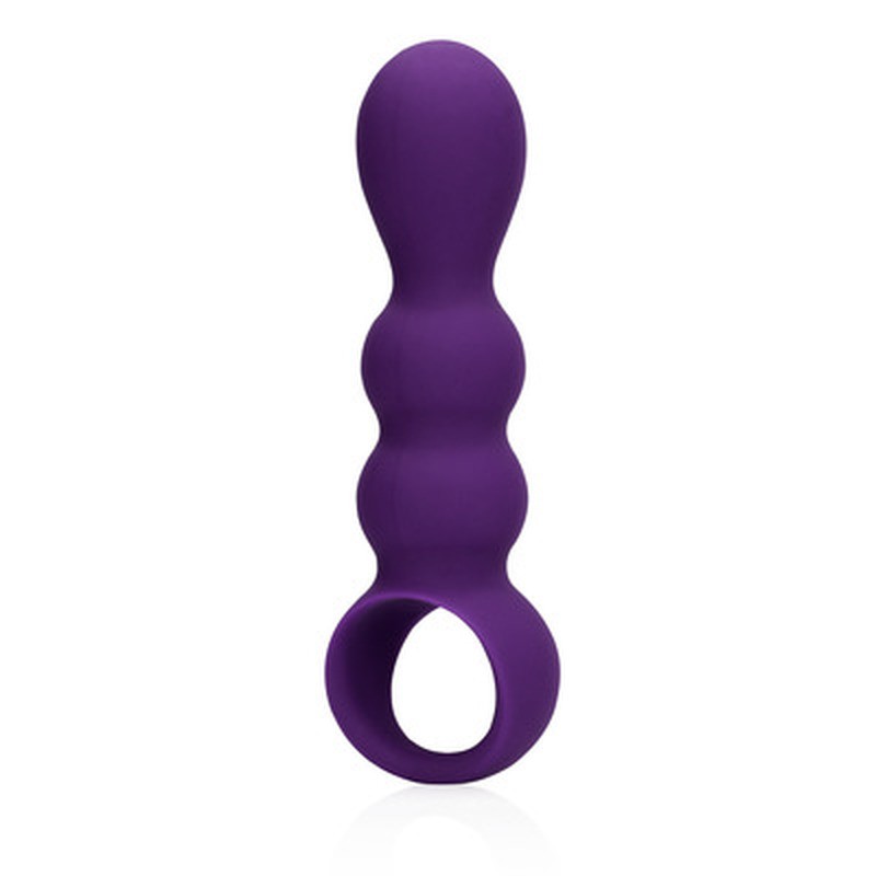 PLUG ANAL CON VIBRACIÓN EN FORMA DE LÁGRIMA CLEAR PURPLE LOVELINE - Imagen 7