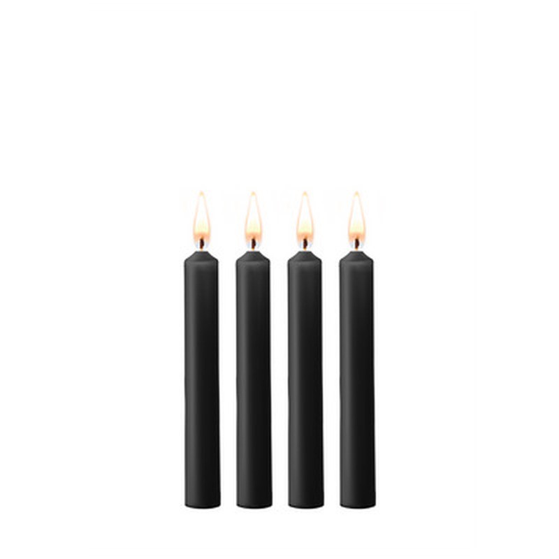 CONJUNTO DE 4 VELAS NEGRAS TEASING WAX CANDLES OUCH! - Imagen 6