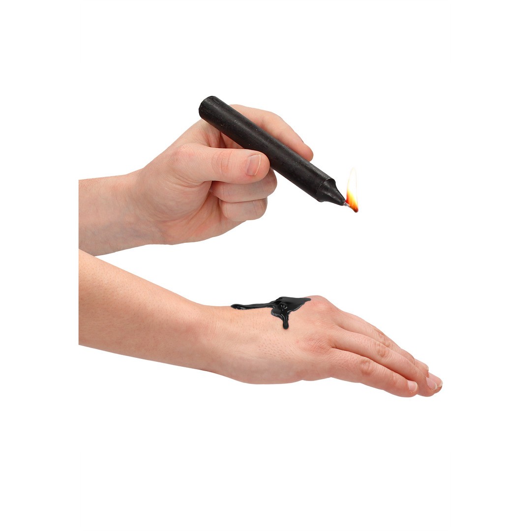 CONJUNTO DE 4 VELAS NEGRAS TEASING WAX CANDLES OUCH! - Imagen 5