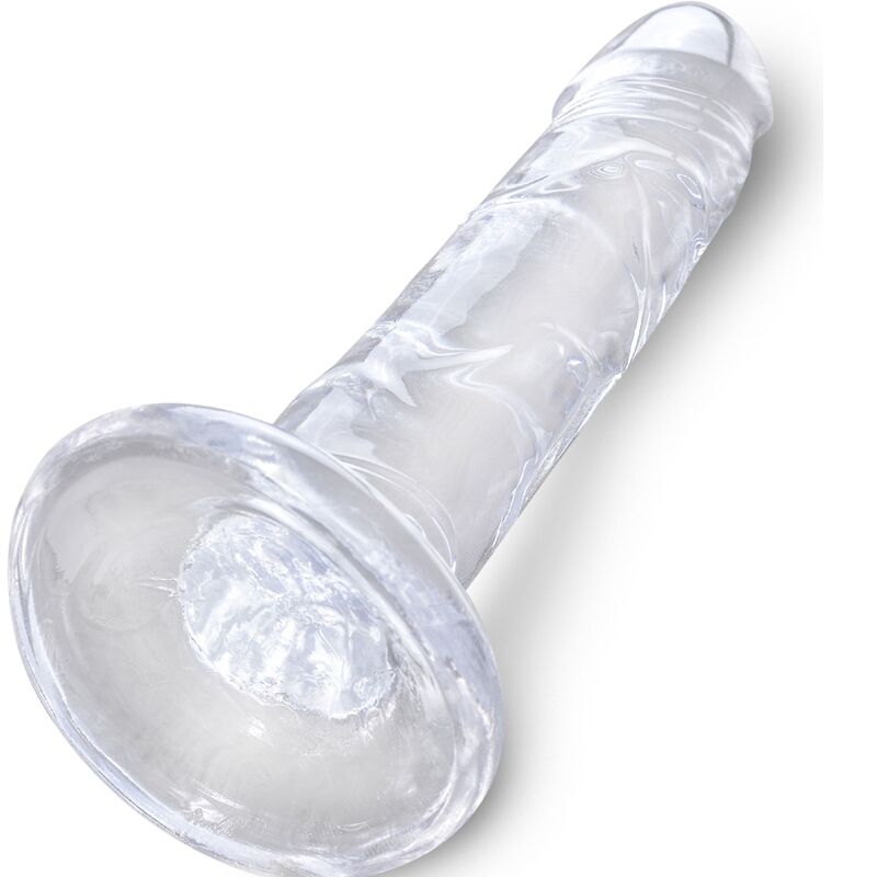KING COCK - CLEAR PENE REALÍSTICO 15.5 CM TRANSPARENTE - Imagen 2