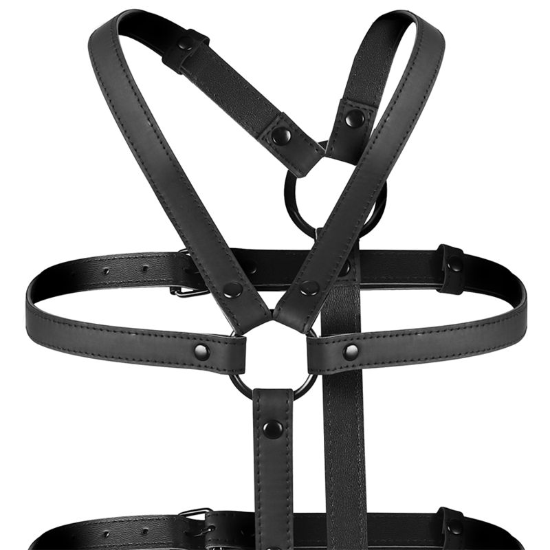 FETISH SUBMISSIVE BONDAGE - ARNÉS AJUSTABLE TORSO Y BRAZOS - Imagen 4