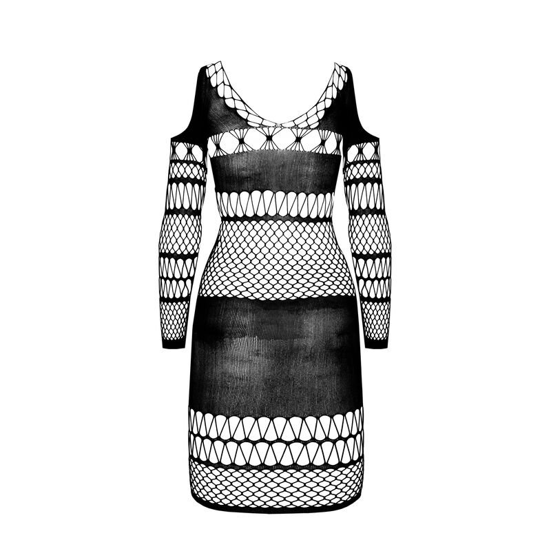 PASSION - BS 105 BODYSTOCKING BLANCO TALLA ÚNICA - Imagen 4