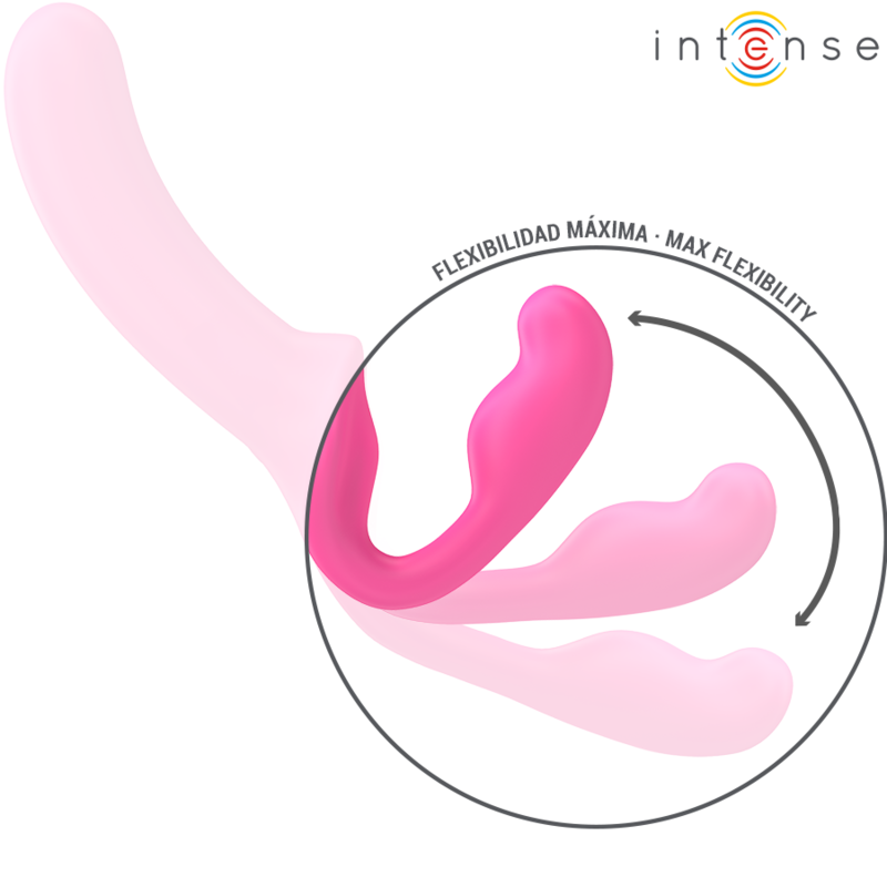 INTENSE - AMY VIBRADOR DOBLE 20 CM ROSA CONTROL REMOTO - Imagen 4