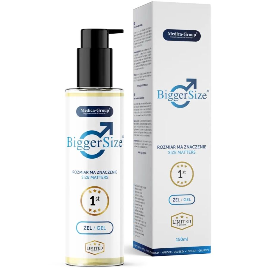 MEDICA GROUP - BIGGER SIZE GEL ÍNTIMO PARA HOMBRE 150 ML - Imagen 3