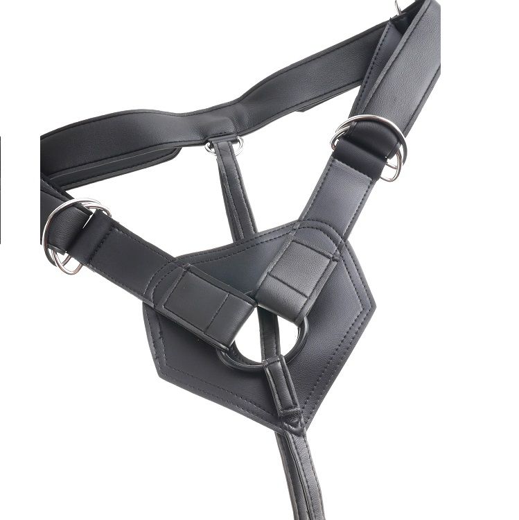 KING COCK - HARNESS CON PENE REALÍSTICO MARRÓN 20.3 CM - Imagen 2