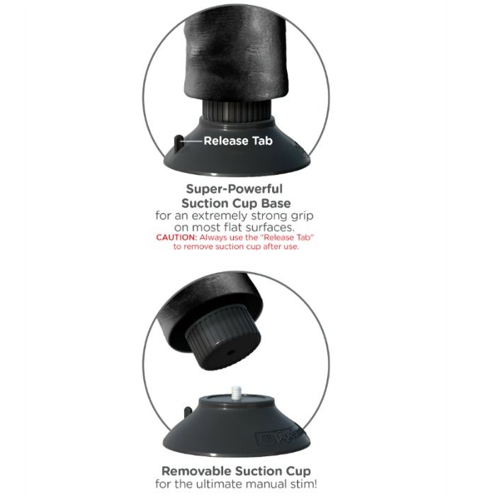 KING COCK - DILDO VIBRADOR CON TESTÍCULOS 23 CM NEGRO - Imagen 5